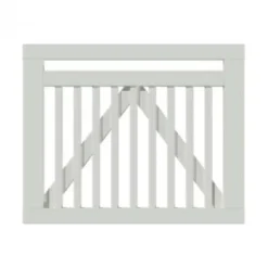 Tuinpoort vuren - Linea recht wit (100 x 80 cm)