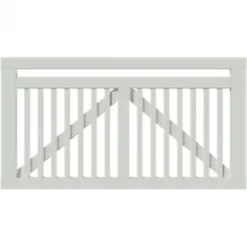 Tuinpoort vuren - Linea wit recht (150 x 80 cm)