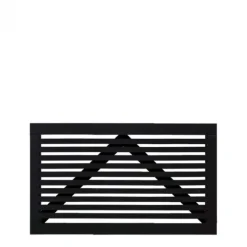 Tuinpoort vuren - Tokyo louvre recht zwart ( 150 x 90 cm)