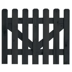 Tuinpoort vuren zwart gelakt (180 x 80 cm) geschaafd