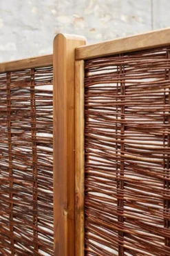 Tuinscherm gevlochten wilgen - Pil Standard