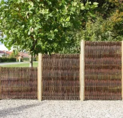 Tuinscherm gevlochten wilgen - Pil Luksus