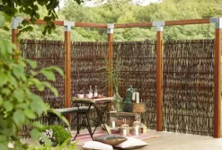 Tuinscherm gevlochten wilgen - Pil Luksus