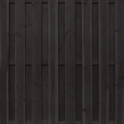 Tuinscherm vuren Finch recht 15L rvs zwart geverfd (180 x 180 cm) schermdikte 4,5 cm