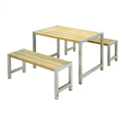 Tuinset vuren Café - Hout & Staal geïmpregneerd