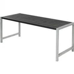 Tuintafel Plankesaet - Hout & Staal - 186 x 77 x 73 cm