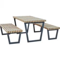 Tuintafel Siesta - Dennenhout grijs gebeitst - 138 cm breed