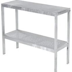 Tuintafel verzinkt staal - Oppottafel 40 x 110 x 90 cm