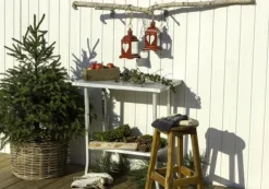 Tuintafel verzinkt staal - Oppottafel 45 x 75 x 80 cm