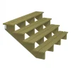 Tuintrap hout - 4 treden - inclusief treden - 101 x 71 x 180 cm