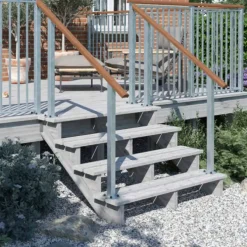 Tuintrap hout - 4 treden - inclusief treden - 101 x 71 x 180 cm