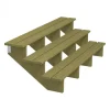 Tuintrap hout - 3 treden - inclusief treden - 76 x 54 x 180 cm