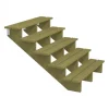 Tuintrap hout - 5 treden - inclusief treden - 126 x 88 x 120 cm