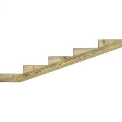 Tuintrap lui vuren geimpregneerd - Trapbalk 5 treden