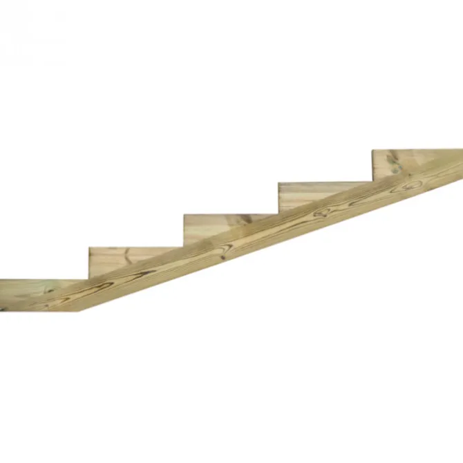 Tuintrap lui vuren geimpregneerd - Trapbalk 5 treden