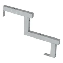 Tuintrap staal - 7 treden - inclusief treden 120 cm