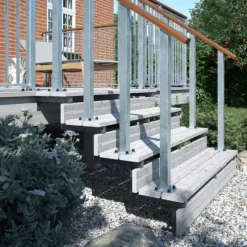 Tuintrap staal - 6 treden - inclusief treden 180 cm