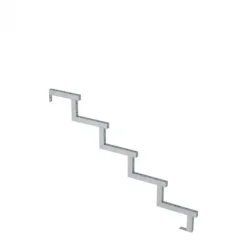 Tuintrap staal - Trapbalk 5 treden - 128 x 85 cm