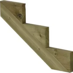 Tuintrap vuren geimpregneerd - Trapbalk 3 treden