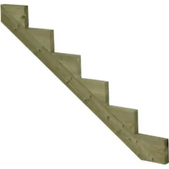 Tuintrap vuren geimpregneerd - Trapbalk 6 treden