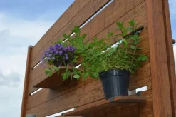 Tussenpaal rabatsysteem bamboe 7 x 7 cm