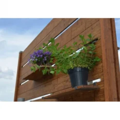 Tussenpaal rabatsysteem hardhout Bankirai 9 x 9 cm