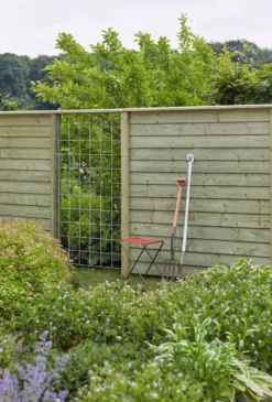 Tussenpaal rabatsysteem vuren - 9 x 9 cm groen geimpregneerd geschaafd