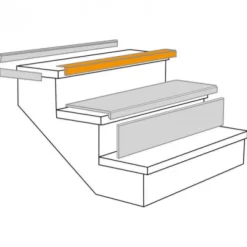 Uitloopprofiel - Beige Eiken - 130 x 5 cm