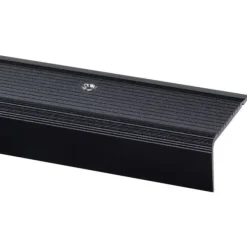 Uitloopprofiel - Trapkant aluminium zwart - 23 x 45 mm (95 cm)