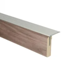 Uitloopprofiel Zilver - Gavle Warm Noten - 136 x 6,3 cm