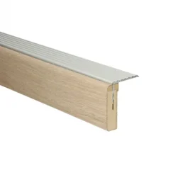 Uitloopprofiel Zilver - Kristianstad Zand Eik - 90 x 6,3 cm