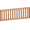 Verandahek spijlen H 700 x 2230 mm onbehandeld
