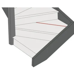 Verbindingsprofiel (4 stuks) - Voor diepe tredes - 40 cm