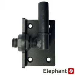 Verstelbare duim voor tuindeuren - Verzinkt staal zwart gepoedercoat (2 stuks)