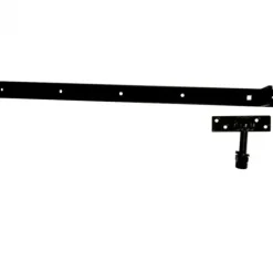 Verstelbare poortbeslag - Verzinkt zwart gepoedercoat - 67 cm