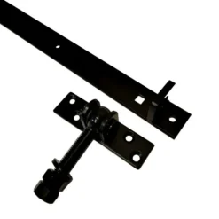 Verstelbare poortbeslag - Verzinkt zwart gepoedercoat - 67 cm