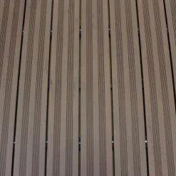 Vlonder totaalpakket composiet semi massief 2,1 x 14 cm bruin gevlamd (4 mtr) fijne ribbel en vlak