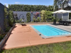 Vlonder totaalpakket composiet 2,5 x 14,6 cm Havana (5 mtr) grove ribbel