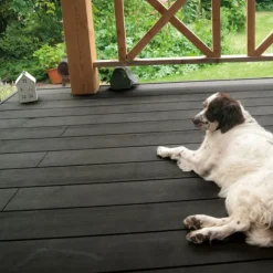 Vlonder totaalpakket composiet 2,5 x 14,6 cm Lava (4 mtr) grove ribbel