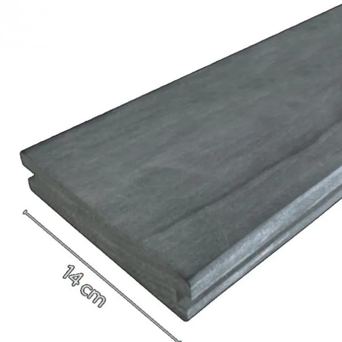 Vlonderplank Accoya gray 2,1 x 14,0 cm vlak voor clips