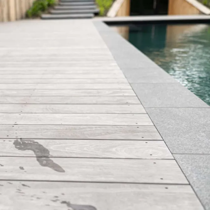 Vlonderplank Accoya gray 2,1 x 14,0 cm vlak voor clips