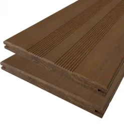 Vlonderplank Bamboe 2,0 x 20,0 cm vlak/semi-ribbel Ipé geolied