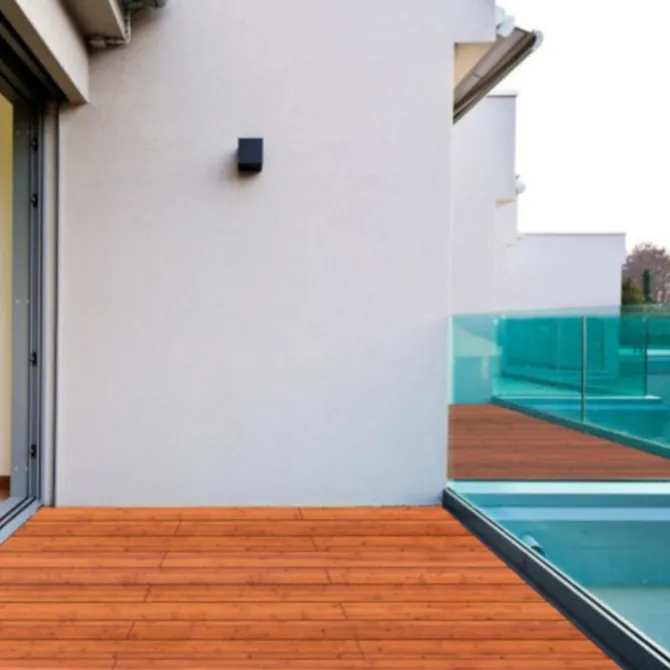 Vlonderplank bamboe Select geolied coffee 2,0 x 14 cm Frans profiel/vlak