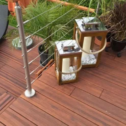 Vlonderplank bamboe Select geolied coffee 2,0 x 14 cm Frans profiel/vlak