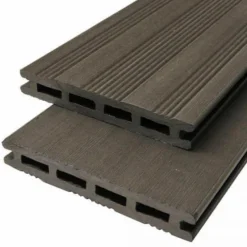 Vlonderplank composiet 2,1 x 14,5 cm antraciet vlak en fijne ribbel