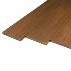 Vlonderplank composiet massief 2,3 x 19 cm Forest Brown vlak/houtnerf