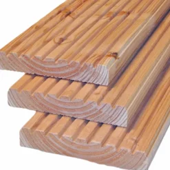 Vlonderplank Douglas 2,5 x 14,0 cm gedroogd groef/ribbel