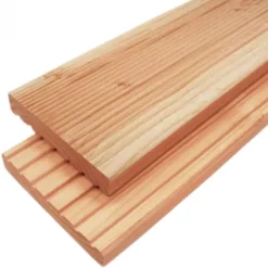 Vlonderplank Douglas 2.5 x 14,0 cm gedroogd groef/ribbel