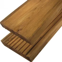 Vlonderplank geimpregneerd Vuren bruin 2,8 x 14,5 cm groef/vlak