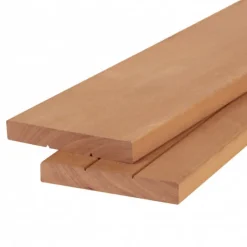 Vlonderplank hardhout Bankirai 2,8 x 19,0 cm v-groef/vlak